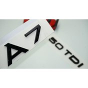 Resim Audi A7 50 TDi Parlak Siyah ABS 3M 3D Bagaj Yazı Logo Orjinal Ürün 