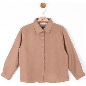 Resim Kız Çocuk Başak Gömlek 36541 Vizon 