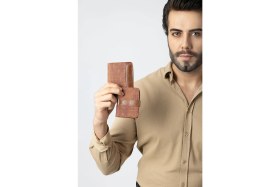 Resim Erkek Set Kombin Kemer Cüzdan Kartlık Çakmak Kol Saati Hediyelik Kutusunda Taba Set PL-0972E4 