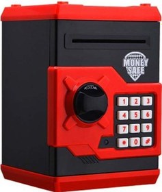 Resim Şifreli Atm Kasa Kumbara Kırmızı - Siyah 