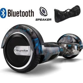 Resim Citymate Elektrikli Kaykay Scooter Hoverboard Akıllı Dengeli + Hover Kart + Çanta Full Paket 