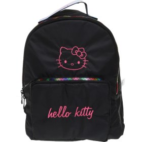 Resim Over-Q Naylon Siyah Kız Çocuk Sırt Çantası Hello Kıtty 76558 
