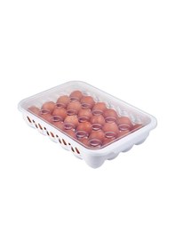 Resim Yumurta Kapalı Saklama Kabı 24'lü Beyaz Asorti 
