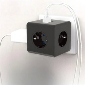 Resim Epilons Isıya Dayanıklı Termal Akım Korumalı Ve Çocuk Korumalı 3 Priz Girişli 3 Usb Girişli Küp Priz 