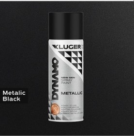 Resim Kluger Metalik Siyah Sprey Boya 408 