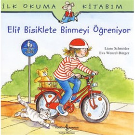 Resim İlk Okuma Kitabım Elif Bisiklete Binmeyi Öğreniyor 