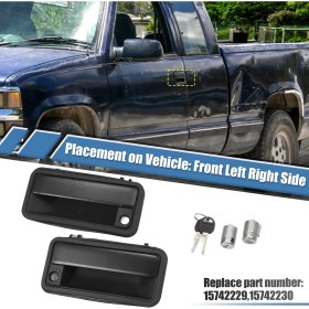 Resim Parallax Dış Kapı Kolları Wlock Silindir Anahtarları (Yurt Dışından) 