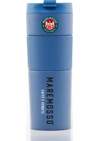 Resim French Press Paslanmaz Çelik Termos Mavi 450 Ml. Mavi 