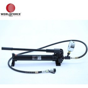 Resim Worldforce 11236 Manometre Göstergeli 1000 Bar Manuel Tip Dahili 1 Litre Yağ Kapasiteli Hidrolik Pompa 