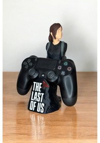 Resim Ellie Figürlü Ps4/ps5 Kol Tutucu The Last Of Us Temalı Oyun Aksesuarı 3d Baskı Stand Haki 