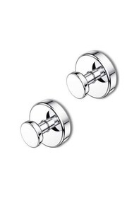 Resim Pazly Duş Vakumlu Kancalar, Banyo Pencere Kapı Duvar Çıkarılabilir Havlu Kancası - 2 Paket Krom 