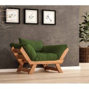 Resim Woodesk Adalar Masif Tik-Yeşil Renk Berjer CPT8160-140 