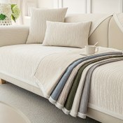 Resim Boho Stil Jakar Çiçeği Koltuk Kılıfı - Pet Dostu, Sürtünmez, Tüm Mevsim, Kolay Bakım - Makine Yıkamalı, Dayanıklı - Koltukta 4 Kişilik Bölümlü Kanepelere Uyar - Polyester 100%, 350-400gsm 