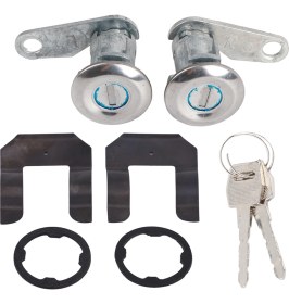 Resim Creatorally 2 Adet Araba Kapı Kilidi Silindir Seti 2 Tuşları ile Ford 1988-1991 Için (Yurt Dışından) 