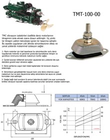 Resim TMC Tekne Marin Takozu - Titreşim Vibrasyon Sönümleyici Tekne Motor Yat Takozu - Orta Serlik 55sh.a 