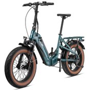 Resim Loop Coaster Hidrolik Frenli Elektrikli Katlanır Bisiklet Kırmızı 