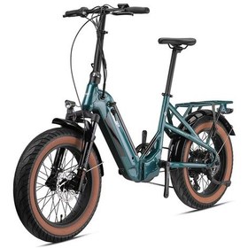 Resim Loop Coaster Hidrolik Frenli Elektrikli Katlanır Bisiklet Kırmızı 