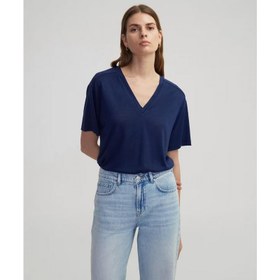 Resim İpekyol V Yaka Kadın Basic T-shirt IS1250070169 (IS1250070169) 