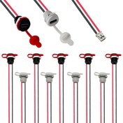 Resim 6/10 Paket Tip-C 2P USB Portları PH2.0 Ucu - Siyah & Beyaz Karışık, Dişli Tasarım Toz Kapakları ve Çıkarılabilir Somunlar ile - Tüm Cihazlara Evrensel Uygunluk - Elektrikçiler İçin İdeal 