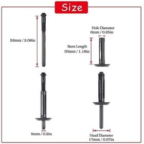 Resim Ximistore9 "200 Adet Dayanıklı Plastik Klips - Kapı, Çamurluk Ve Panel Sabitleme İçin" 