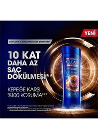 Resim Clear Men Kepeğe Karşı Etkili Şampuan Saç Dökülmesine Karşı 3 x 350 ML 