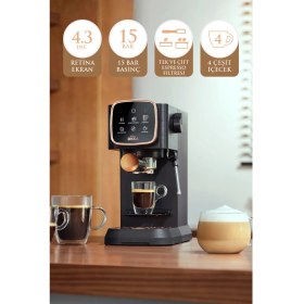 Resim Arzum OK0034-05 Arzum Okka Espresso Solo Yarı Otomatik Espresso Makinesi - Krom 
