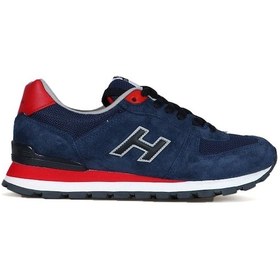 Resim Hammer Jack Hakiki Deri Koyu Indigo-Kırmızı Kadın Ayakkabı 102 19 - 550982090 