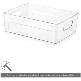 Resim Jet's Home 2'li Buzdolabı İçi Düzenleyici Saklama Organizeri Bpa Free Düzenleyici Darbeye Dayanıklı 29x20x9 Cm Şeffaf 
