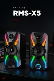 Resim Rampage Rms-x5 2.0 Siyah Multimedia Gaming Usb Speaker 