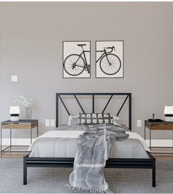 Resim Metalia Gm 228 Gözde Siyah Dublex Tek Kişilik Karyola 90x190 