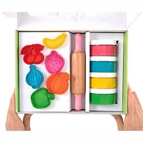 Resim ChildGen Meyveler ve Sebzeler Doğal Oyun Hamurları Premıum Kutu Set 