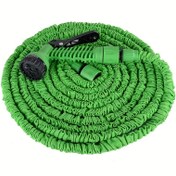 Resim 1 adet 15.24 metre Genişleyebilen Bahçe Hortumu - Yüksek Basınçlı 1500-2000KPA Geri Çekilebilir Hortum ve Püskürtme Tabancası, Dayanıklı Polyester & PVC, Araba Yıkama için ABD/AB Bağlantıları, Bahçe Bakımı, Her Mevsim Kullanım 