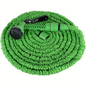 Resim 1 adet 15.24 metre Genişleyebilen Bahçe Hortumu - Yüksek Basınçlı 1500-2000KPA Geri Çekilebilir Hortum ve Püskürtme Tabancası, Dayanıklı Polyester & PVC, Araba Yıkama için ABD/AB Bağlantıları, Bahçe Bakımı, Her Mevsim Kullanım 