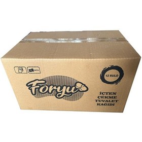 Resim Foryu İçten Çekme Cimri Small Beyaz Rulo Tuvalet Kağıdı - 4 Kg - 2 Kat - 12 Adetlik Koli 