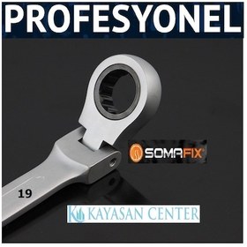 Resim Somafix Mafsallı Cırcır Kombine Anahtar 19Mm 
