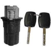 Resim Transit Mk8 2014 - 2019 Araç Kaput Kilidi Tamir Takımı 1926225 Gümüş Siyah Kaput İçin 2 Anahtar 