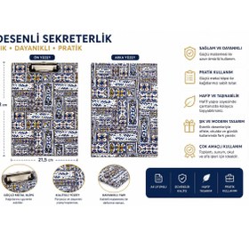 Resim 4nio Sekreterlik Mavi Çini 