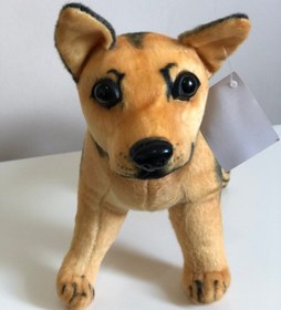 Resim Alman Kurdu Peluş Oyuncak 35 Cm Kahverengi 