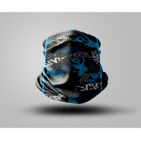 Resim Buffalo Graffiti Tasarımlı Motorcu Buff Maske Outdoor Boyunluk Unisex Bandana 
