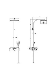 Resim Artema Aquacontrol Charm 360 3f Duş Sistemi A47204 Krom Diğer 