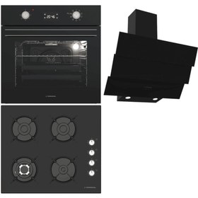 Resim Siyah Ankastre Set (BO O6555C DB - BH P6194C B - CH S6532C BB) 