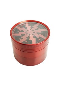 Resim Kırmızı 63 mm. Tütün Baharat Herbal Öğütücüsü Parçalayıcı pt55krx 