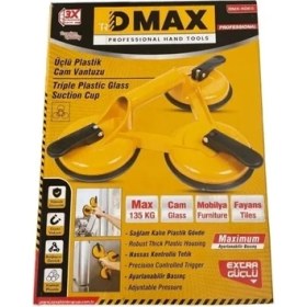Resim Dmax Üçlü Plastik Cam Vantuzu MAX.135 kg DMX-4066 