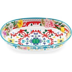 Resim Guzzini Flower Lemon Salata Kasesi 32,5 Cm X 23 Cm X 7 Cm Mavi 