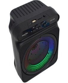 Resim ULTRATEKNO Rgb Led Işıklı Kablosuz Bluetooth Hoparlör Radyo Usb/aux/mikrofon/sd Kart Özellikli 