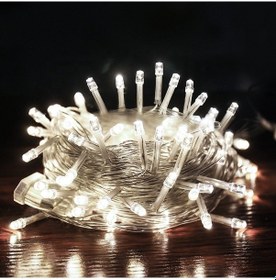 Resim Beyaz Işıklı Dekor Işıklandırma 100 Ampüllü Led Işık İp Led Işık 