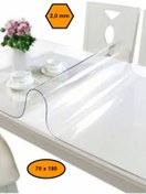 Resim MRT PLASTİK 2,0 mm PVC MASA ÖRTÜSÜ, ŞEFFAF MASA KAPLAMASI, 70x180 