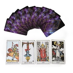 Resim Star Oyun Tarot Fal Kartı Oyun Kağıdı 78 Kart 