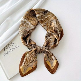 Resim 1 adet Paisley Baskılı Polyester Başlık, Dokuma Olmayan Bohem Tarzı Bandana, Normal Saçlar için Moda Aksesuar, Dış Mekan, Seyahat ve Stil için İdeal 