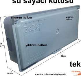 Resim Yıldırım Su Sayacı Panosu Su Saati Kutusu Tekli Model Plastik 